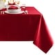 preview thumbnail 14 of 33, Continental Solid Texture Water and Stain Resistant Tablecloth