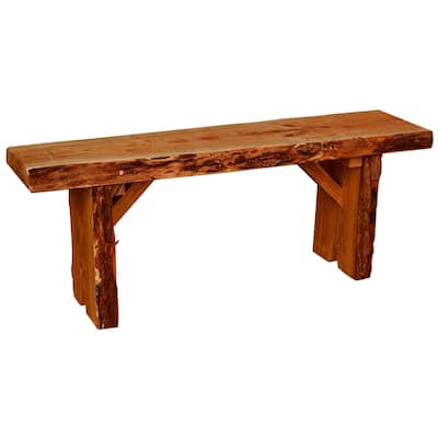 Live Edge Locust Wood 4' Wildwood Bench