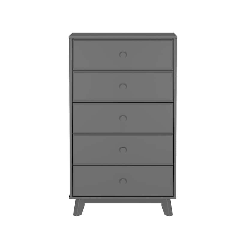 Max and Lily Classic Solid Wood 5-Drawer Dresser