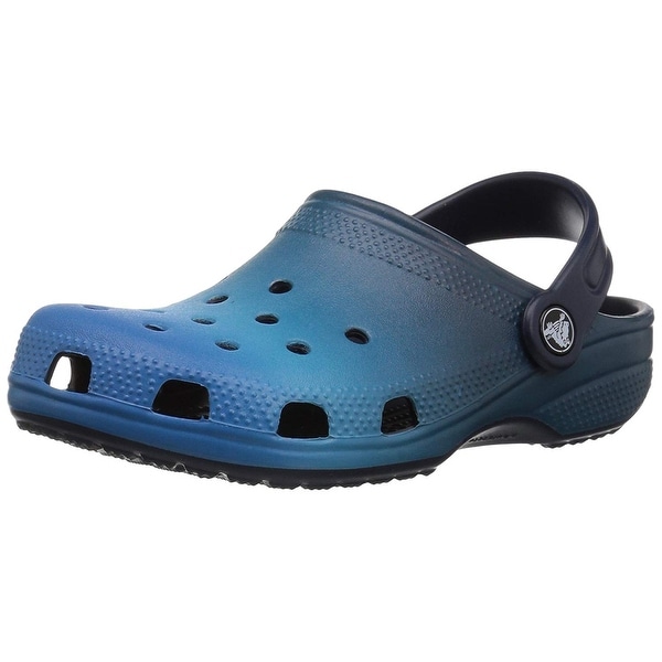 blue ombre crocs