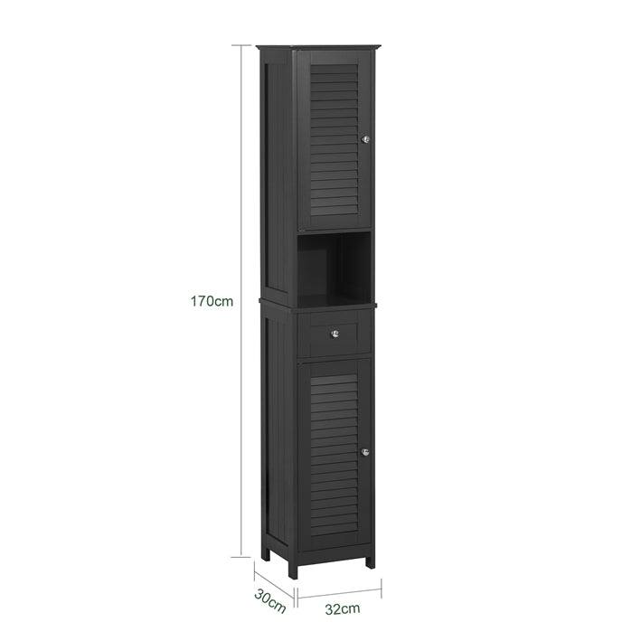 Haotian FRG236-W, Bathroom Tall Cabinet Storage Shelf