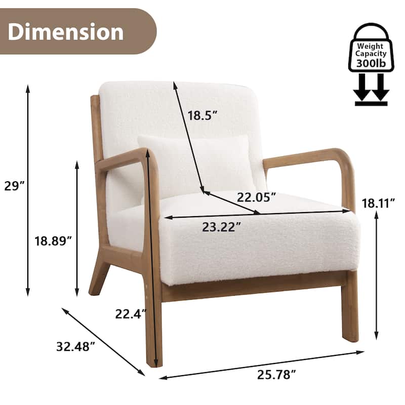 Aston Modern Solid wood Accent Chair for Living Room