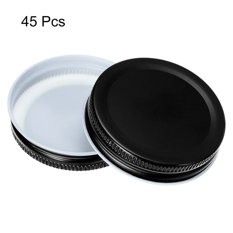 45Pcs Regular Mouth Tin Plate Mason Jar Lids for Canning Jars