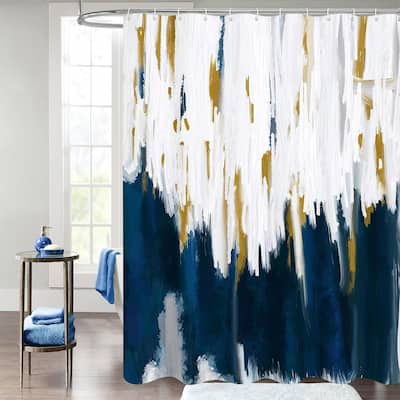 Shower Curtain, Graffiti Ombre Fabric for Modern Abstract