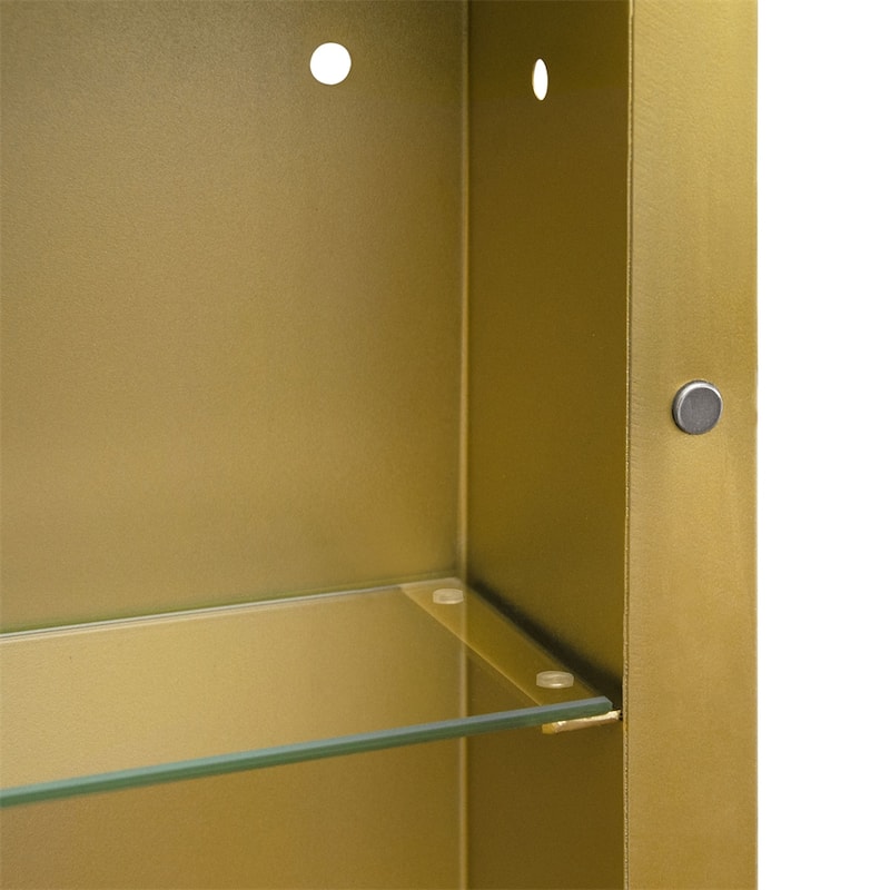 Oval Wall Mounted Medicine Cabinet Mirror Bathroom Mirror w/Storage