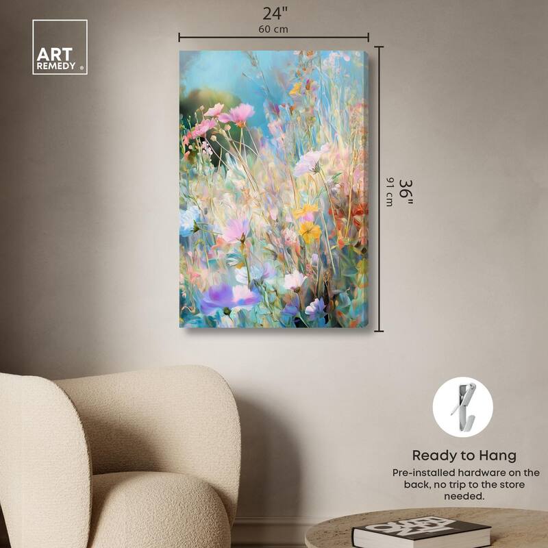 Cosmos Cascade Canvas by Art Remedy, Gallery Wrapped