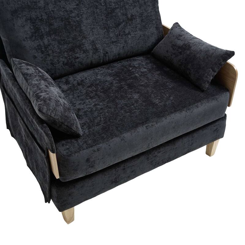 Convertible sofa bed, 3-in-1 convertible with 3 pillows