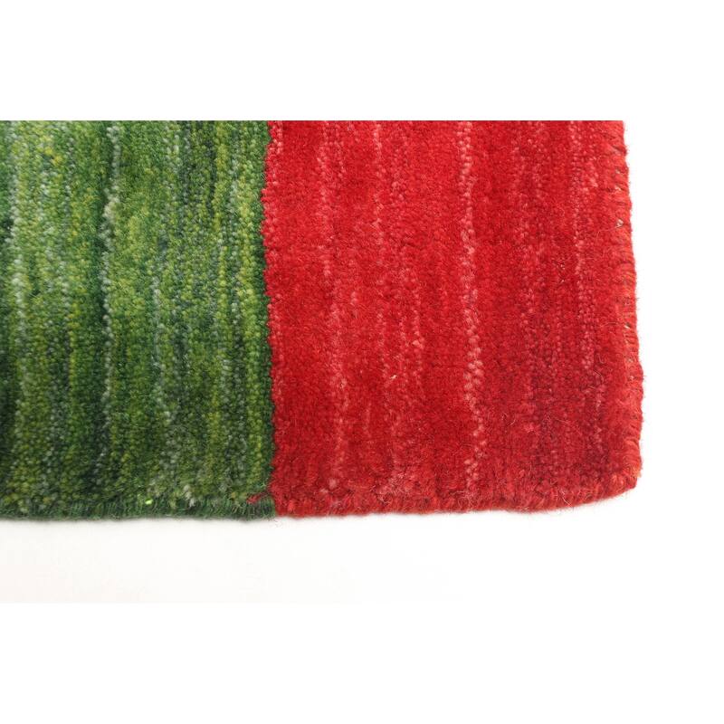 ECARPETGALLERY Hand Loomed Kashkuli Gabbeh Copper Wool Rug - 4'1 x 5'9