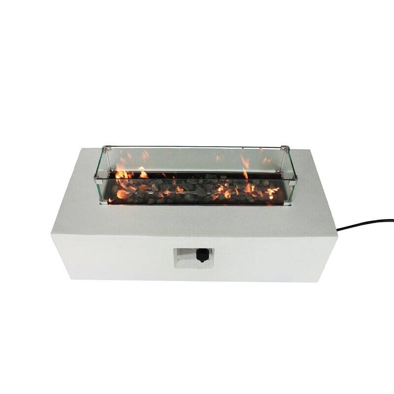 LSI Concrete Outdoor Fire Pit Table