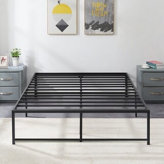 Javlergo 14-Inch Queen Size Metal Platform Bed Frame, No Box Spring Needed