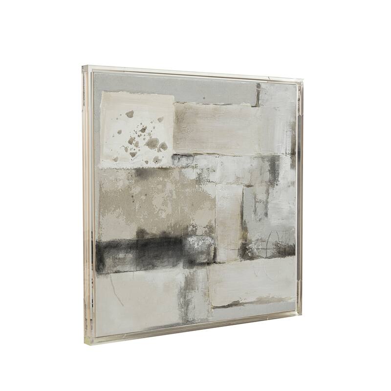 Canvas Art Wall Decor Wood Abstract Design for Home Office - 40" Multi