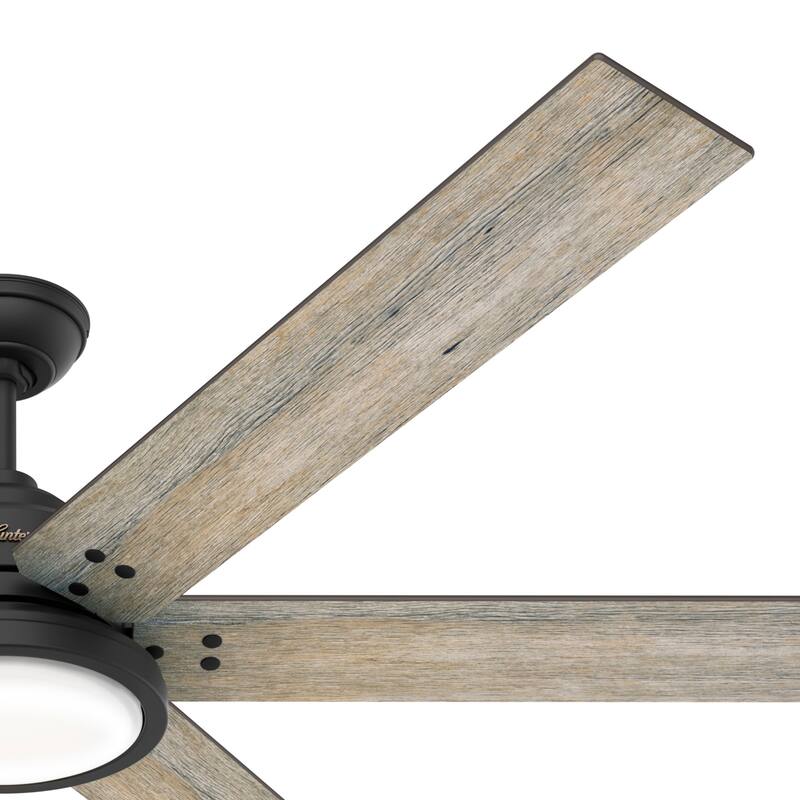 Hunter 70" Warrant Windmill Ceiling Fan with LED Light Kit and Wall Control - Farmhouse, Industrial, Contemporary