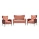 preview thumbnail 57 of 89, Danita 3 Piece Living Room Set with Tufted Back