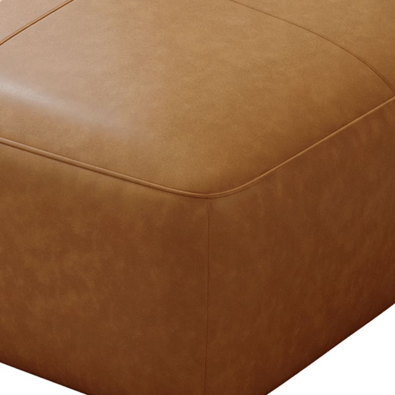 Elliot 22"/ 35"/ 43" W Modern Rectangular Genuine Leather Ottoman