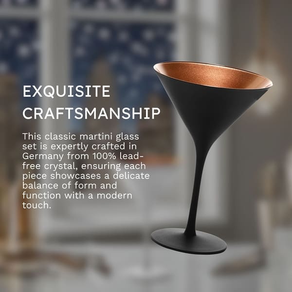 Stolzle Lausitz Set of 6 Olympia Martini Glasses - 8 Oz - On Sale - Bed  Bath & Beyond - 42313301