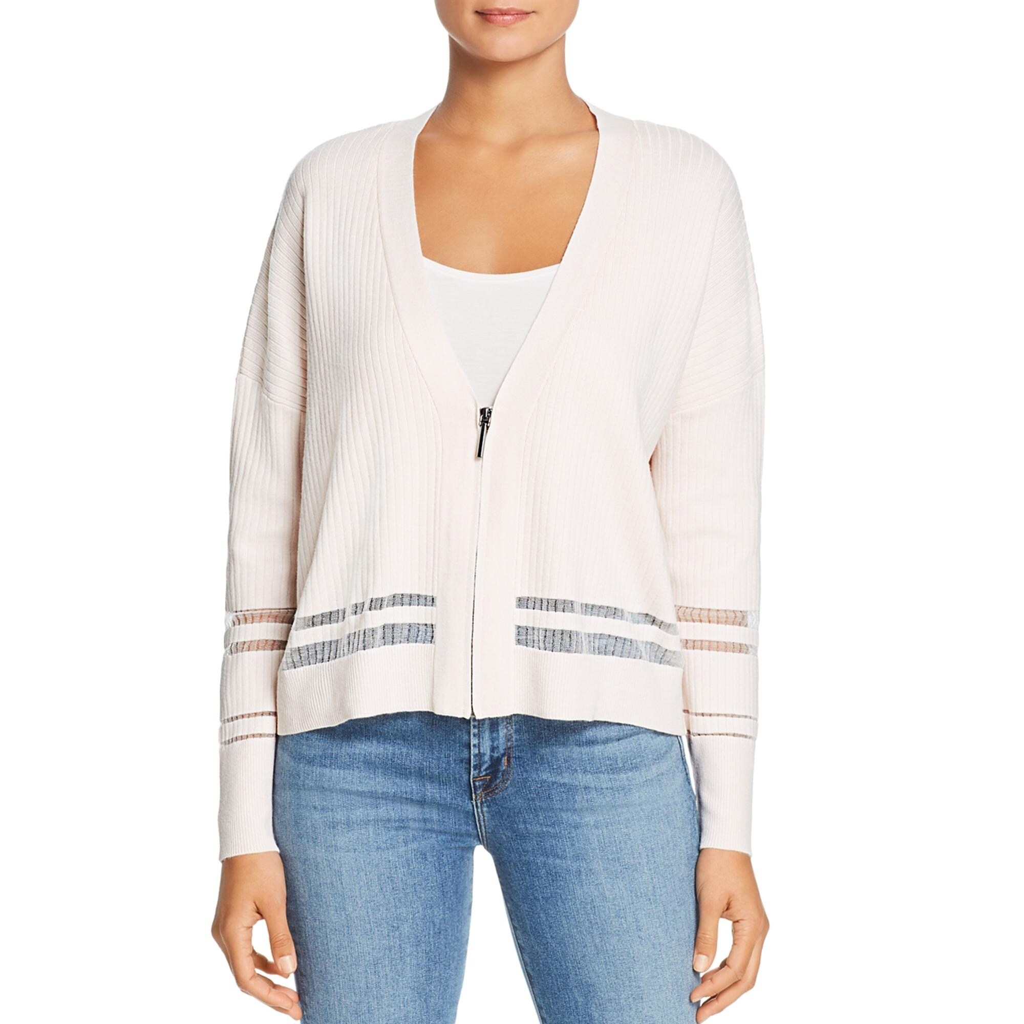 sheer sleeve cardigan