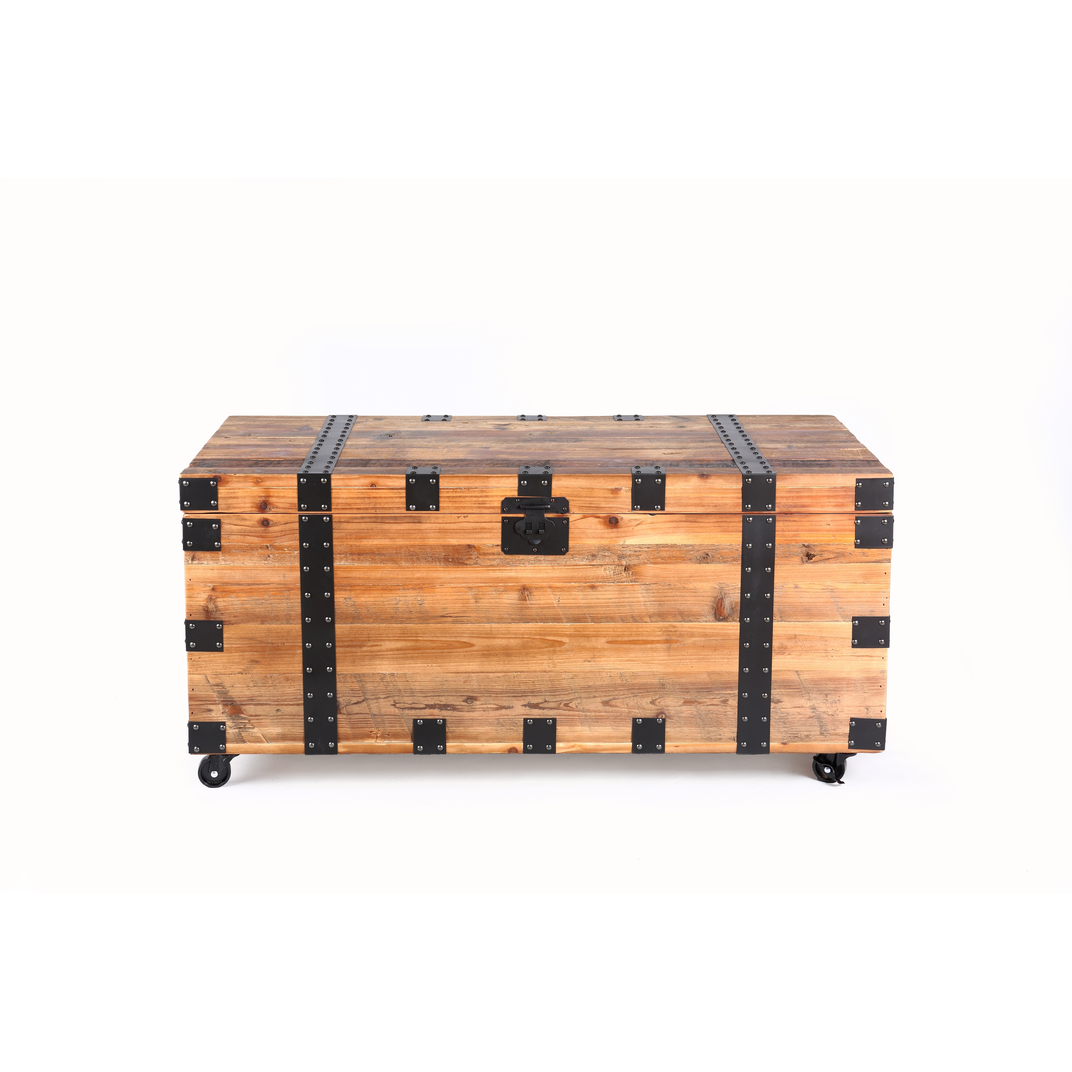 Industrial trunk coffee table deals
