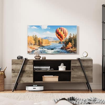 55 Inch TV Stand Modern Entertainment Center for Living Room, Bedroom, Office - N/A