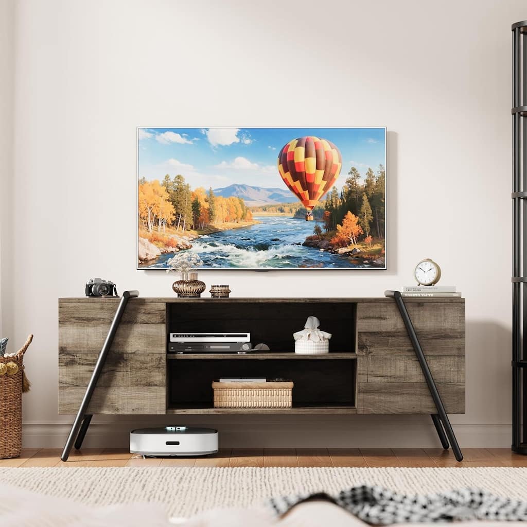 55 Inch TV Stand Modern Entertainment Center for Living Room, Bedroom, Office - N/A