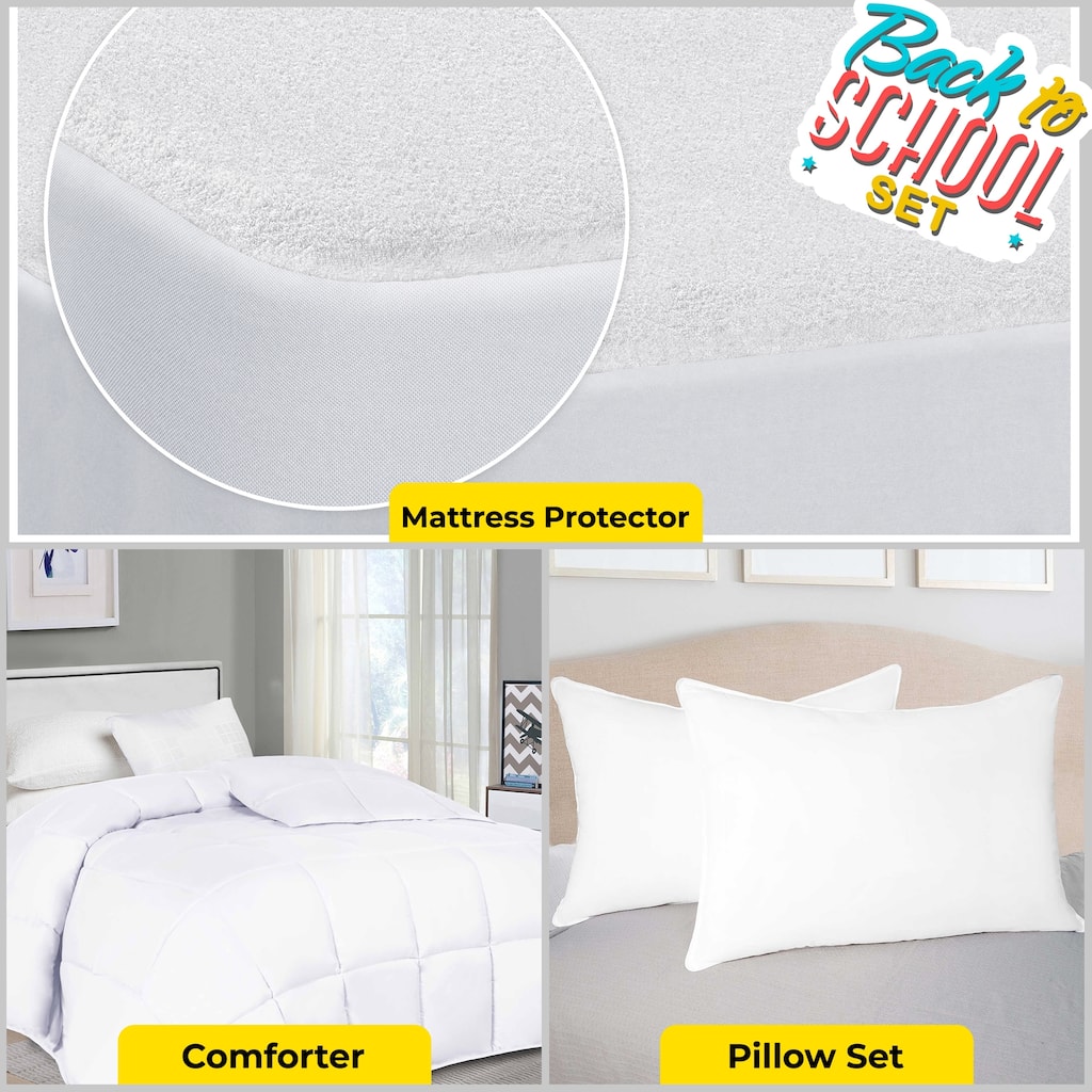 Superior Basics Bedroom Set, Stress-Free Room Sets, Full/ Queen, White