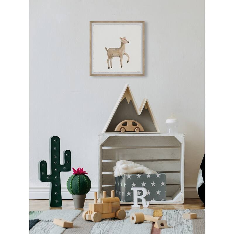 Fawn Steps Framed Wall Art, Elegant Home Touch - Sophisticated Artwork for Refined Décor