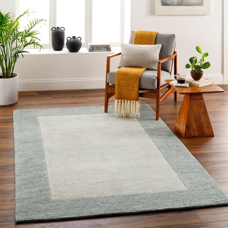 Seamus Bohemian & Eclectic Area Rug - Sage/Gray - 2' x 3'