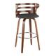 Option Charcoal Fabric/Walnut/Chrome