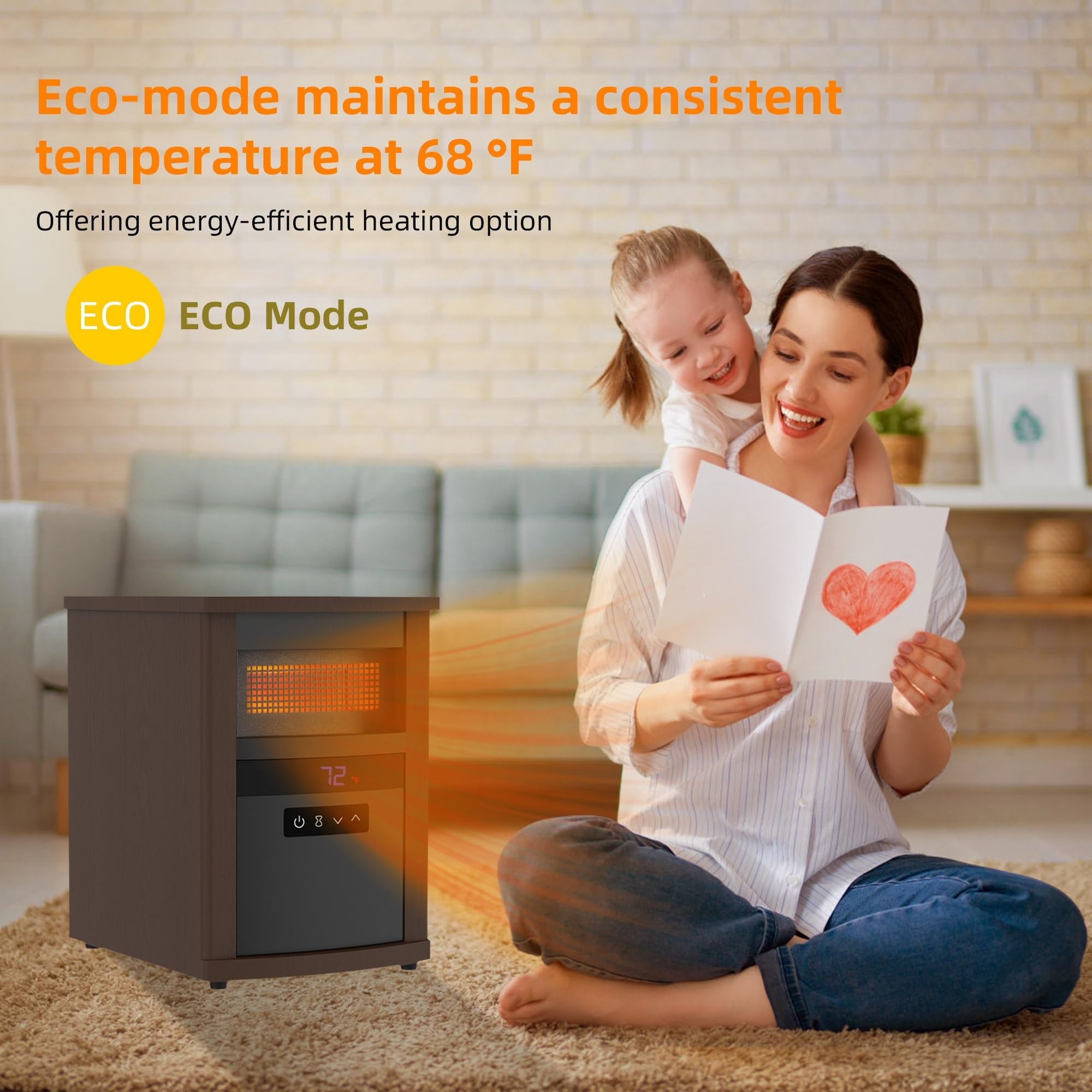 Space Heaters 1500W Infrared Quartz Wood Cabinet Heater - N/A - Bed Bath \u0026  Beyond - 41692116, image size:2000x2000