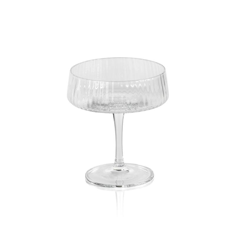 Benin Fluted Textured Martini Glasses (Set of 4)