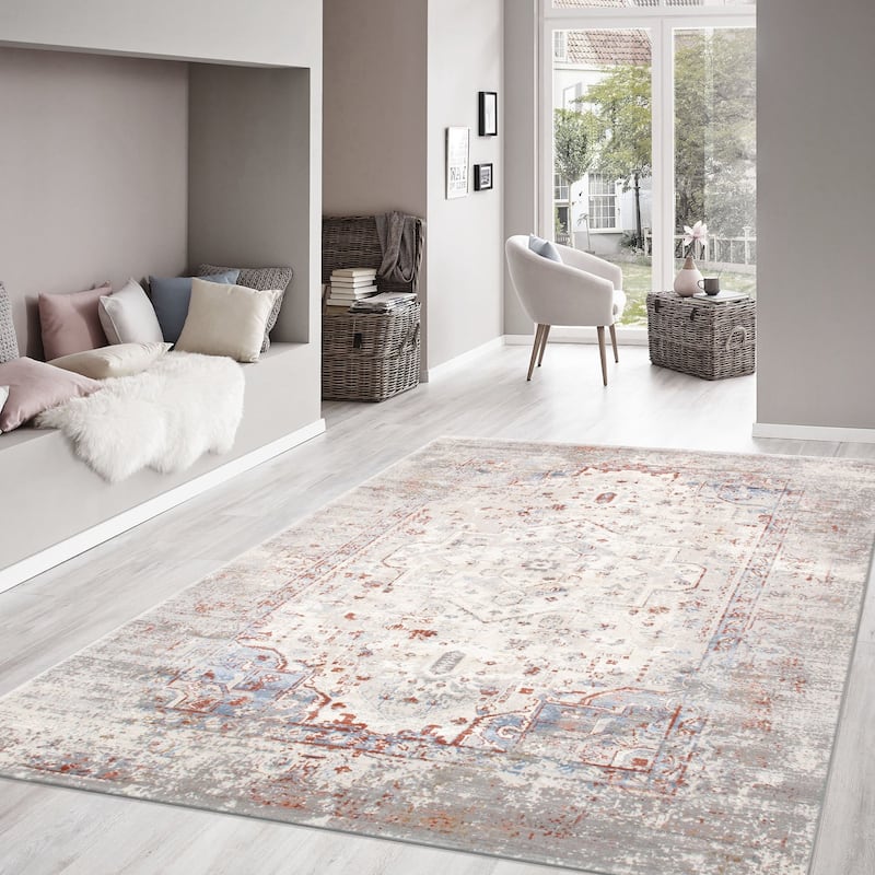 Pasargad Home Turkish Efes Design Oriental L. Grey Area Rug