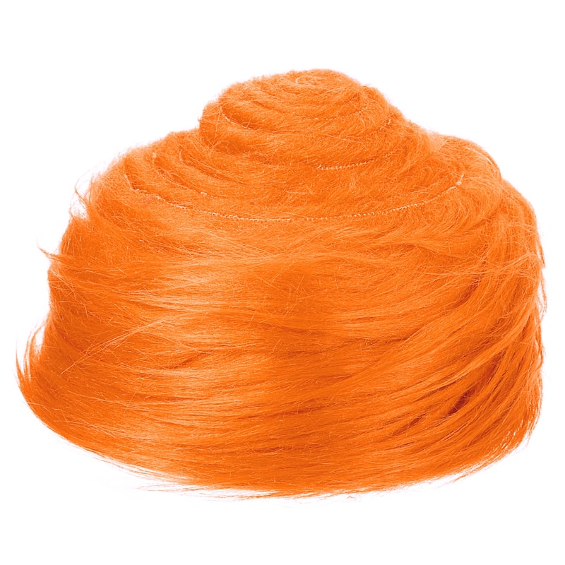 59" x 2" Plush Faux Fur Fabric Precut Strips, Orange
