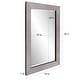 preview thumbnail 8 of 8, Allan Andrews Smokey Gray Rectangular Framed Wall Mirror