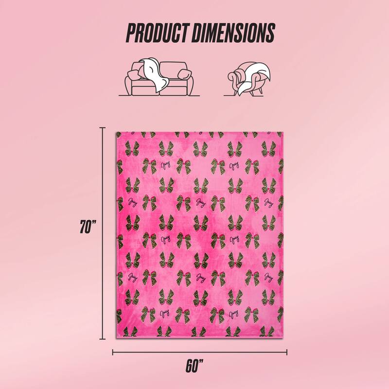 Juicy Couture 60"x70" Plush Throw Blankets