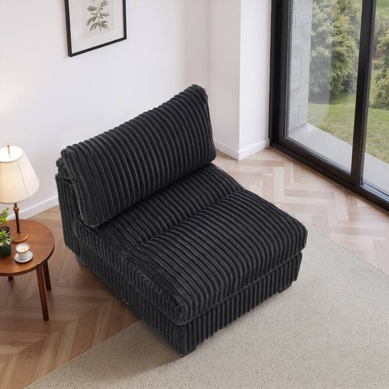 Plush Faux Fur Accent Sofa Chair