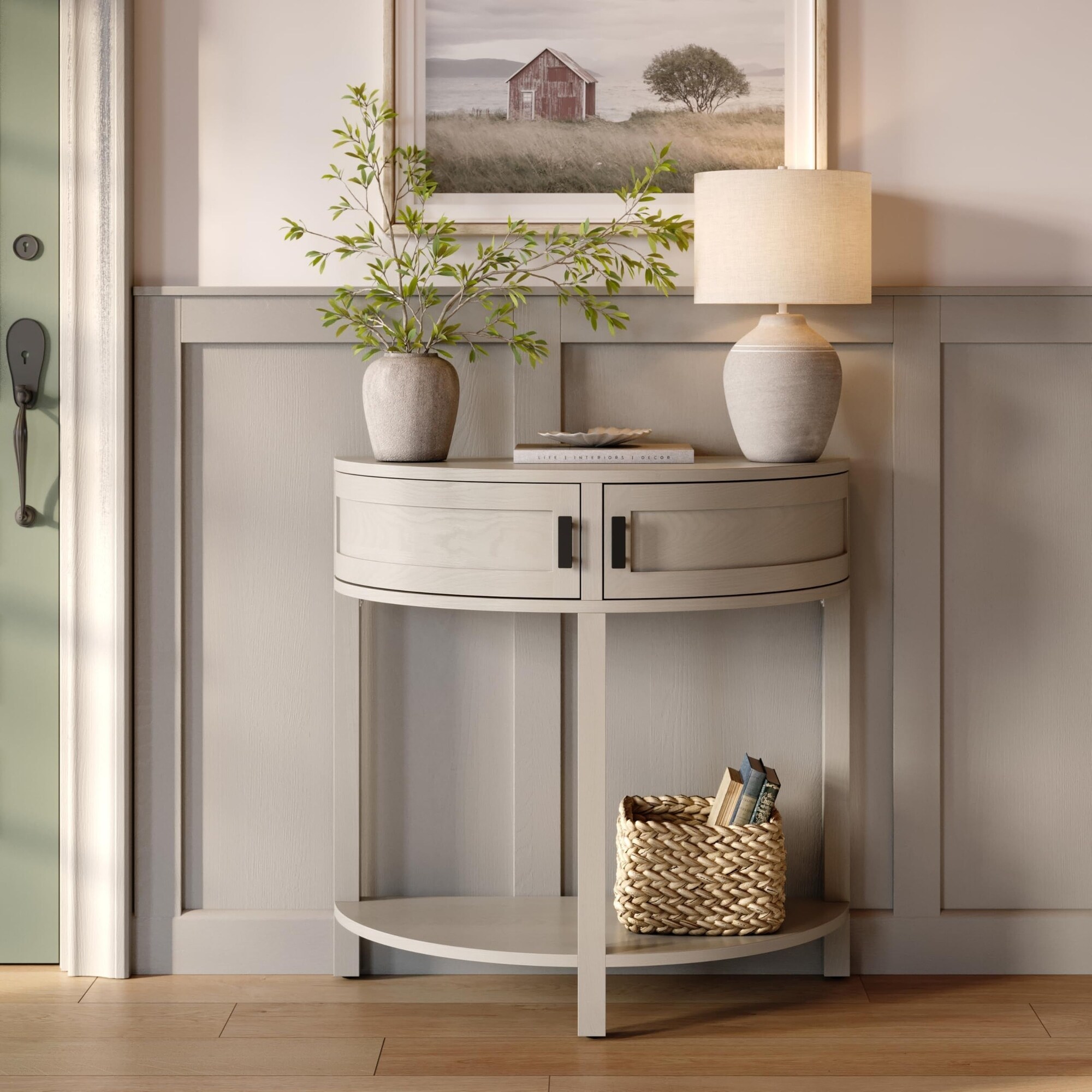 Farmhouse-Half-Moon-Console-