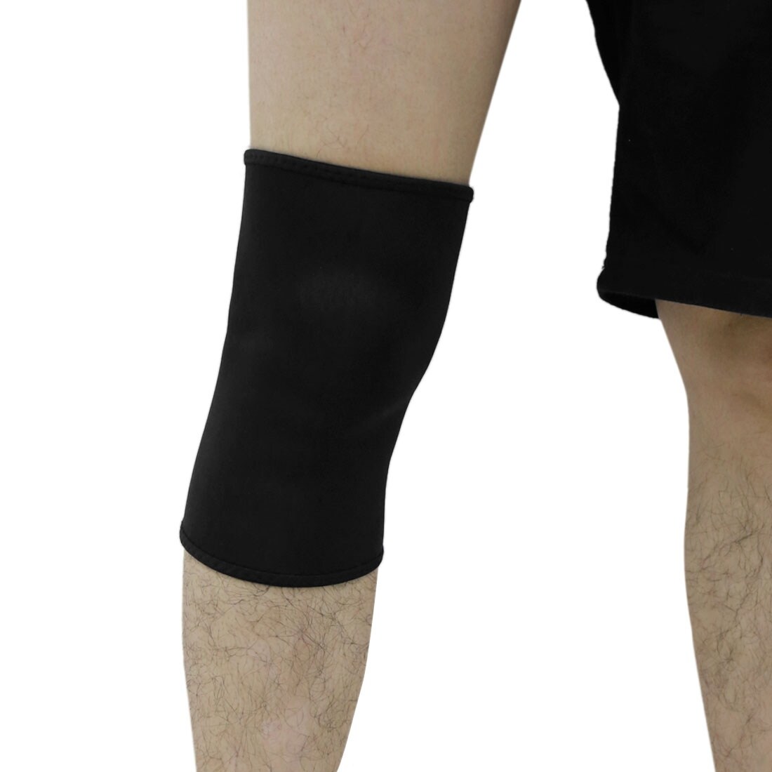 Shop Unique Bargains Black Neoprene Basketball Knee Protector