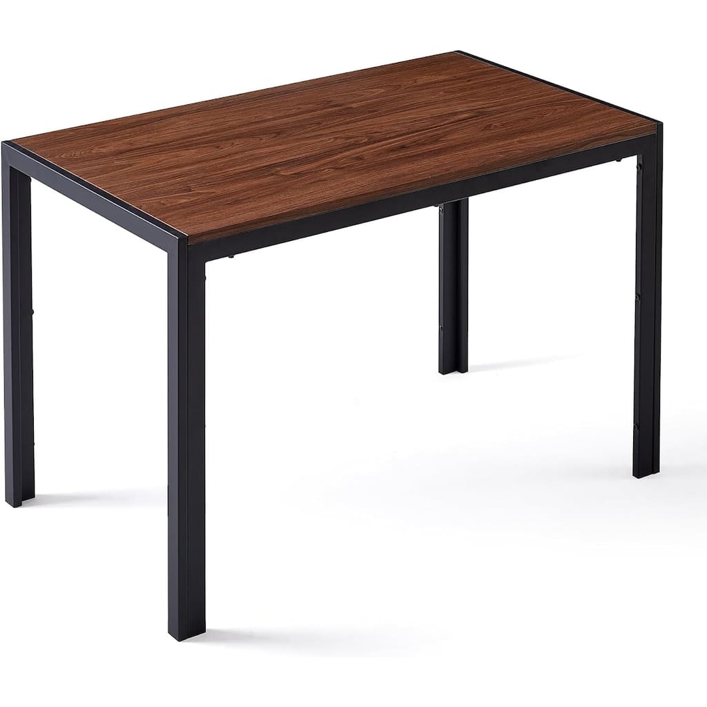 Howtai 47" Rectangular Home Kitchen Dining Table with Metal Legs - Walnut