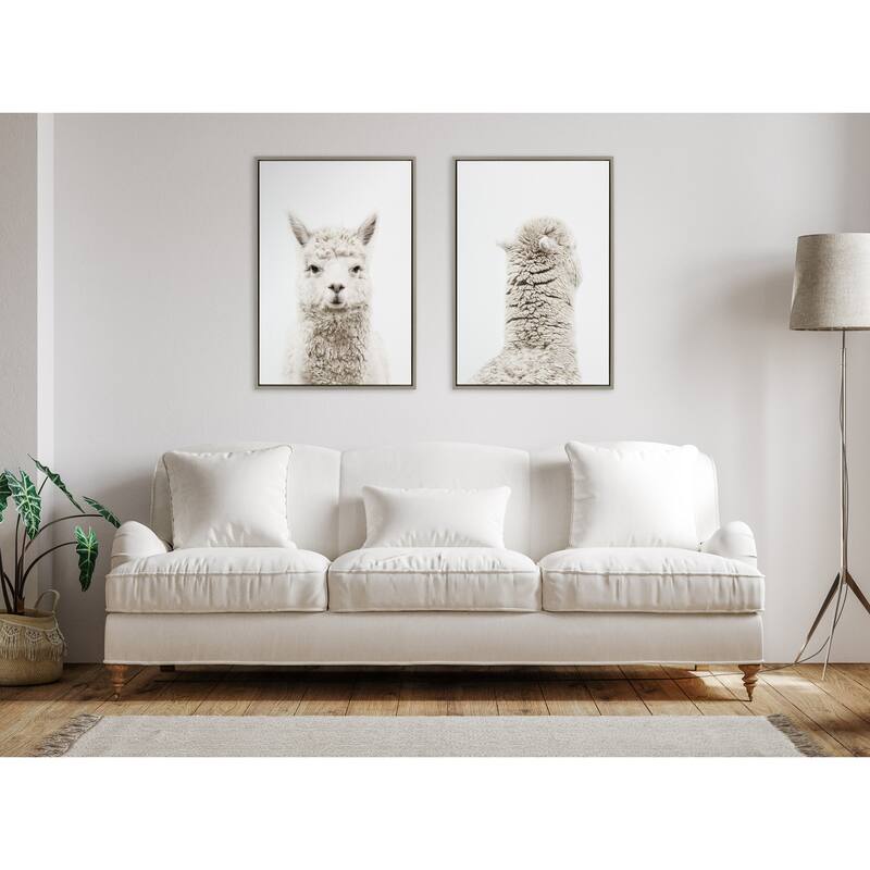 Kate and Laurel Sylvie Animal Front And Back Framed Canvas By Amy Peterson