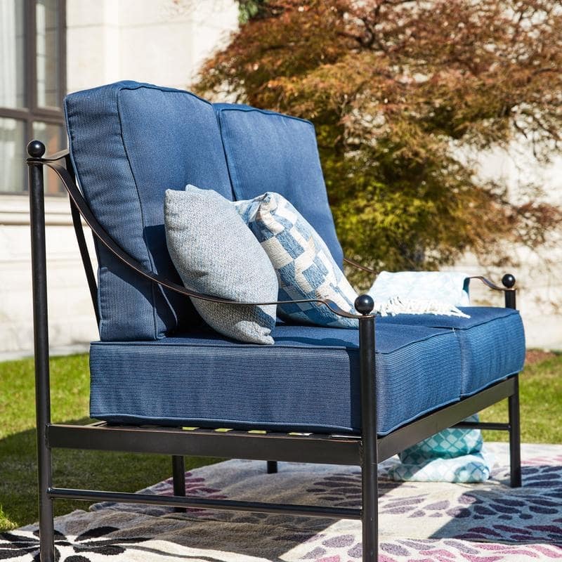 PATIO FESTIVAL 2-pc. Outdoor Cushioned Loveseat and Coffee Table Set