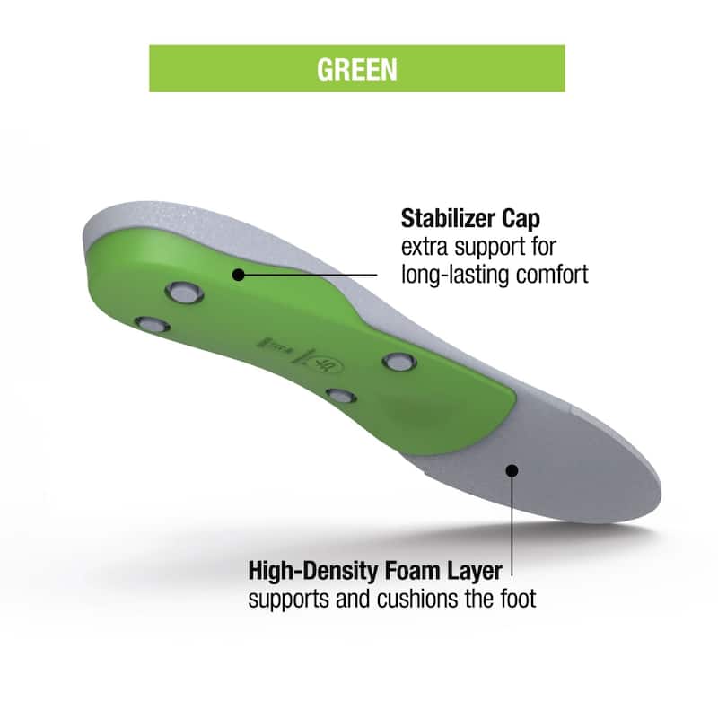 Superfeet All-Purpose Support High Arch Insoles (Green) - On Sale - Bed ...