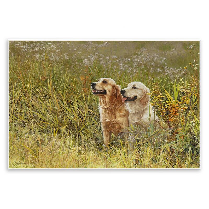 Stupell Happy Dogs Field Day Wall Plaque Art Design By Sueellen Ross - 15 x 10