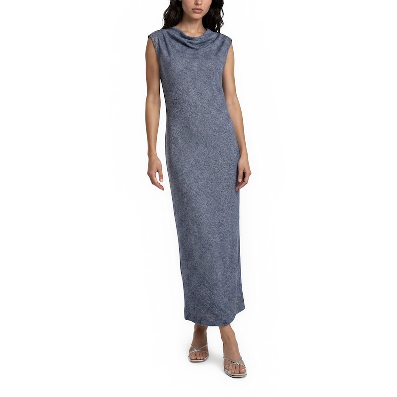 bottega veneta denim dress Bottega Veneta Denim Print Dress