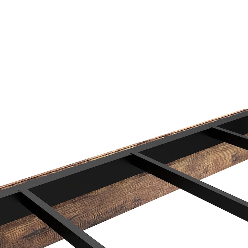 King/Queen/Full Floating Bed Frame with LED Lights & Heavy-Duty Metal Base