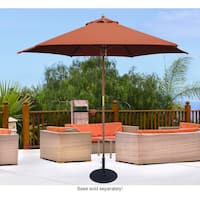 double layer patio umbrella LAZZO 15ft Large Patio Umbrella with Base and Lights, Double-Sided  Rectangular Outdoor Deck Umbrella, Tiki Style