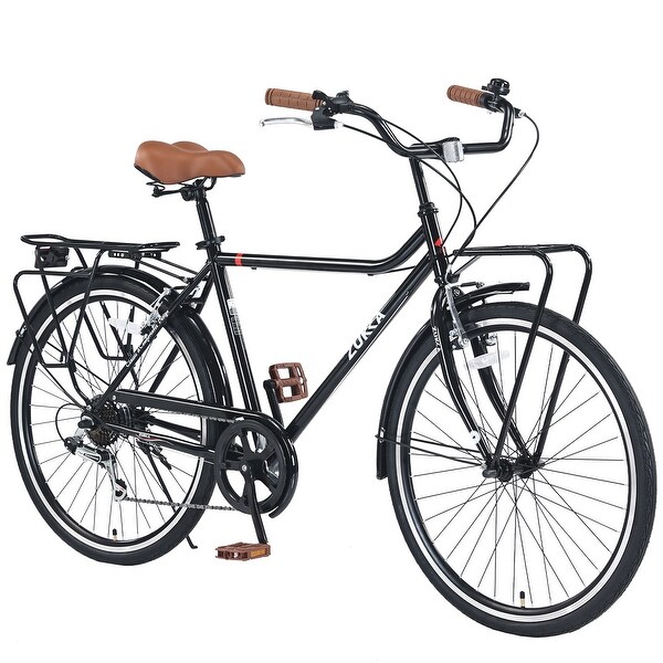 26-Inch Vintage Style Bike with Steel Frame, Shimano 7-Speed