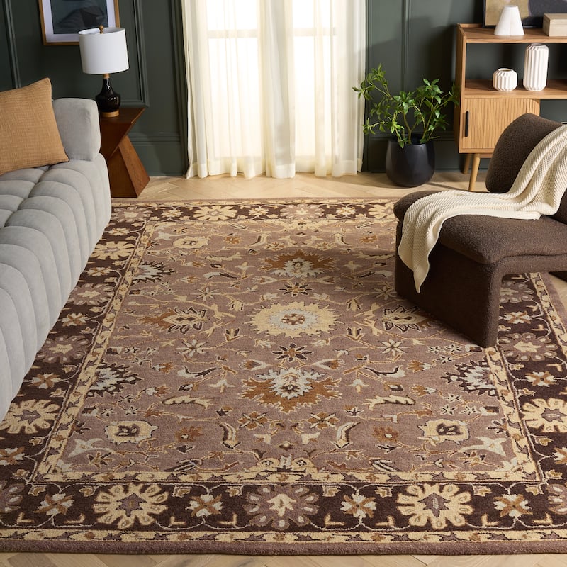 SAFAVIEH, Handmade Anatolia Patricie Traditional Oriental Hand-spun Wool Rug