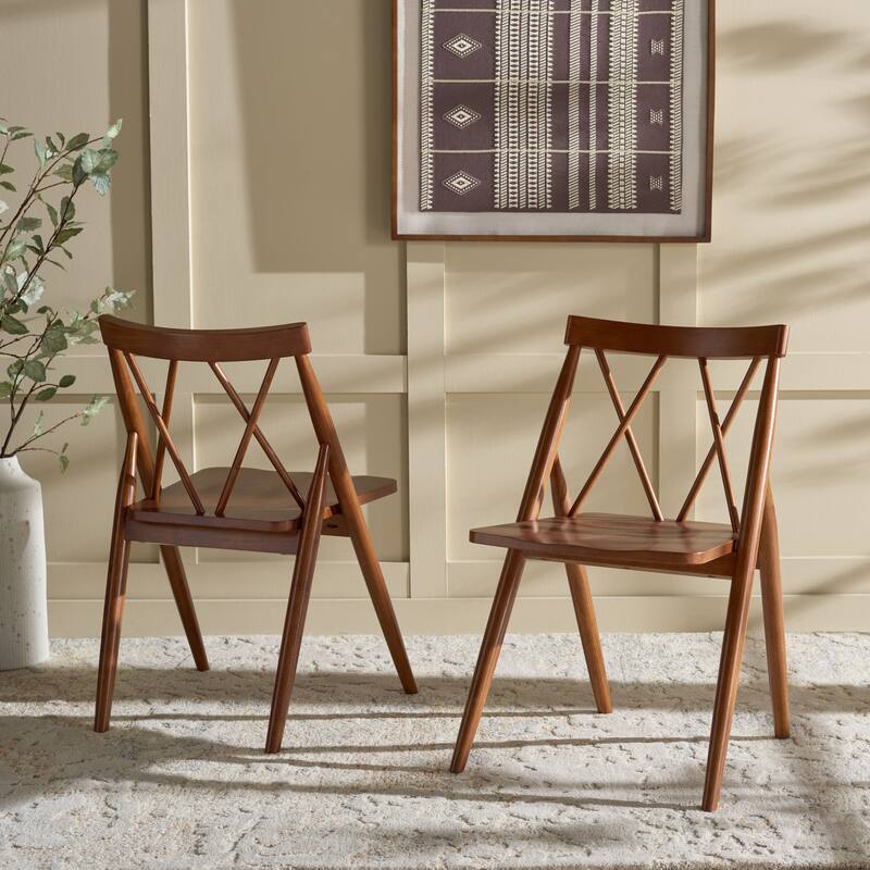 SAFAVIEH HOME Gayle Dining Chair (Set of 2) - 22"W x 22"D x 34"H