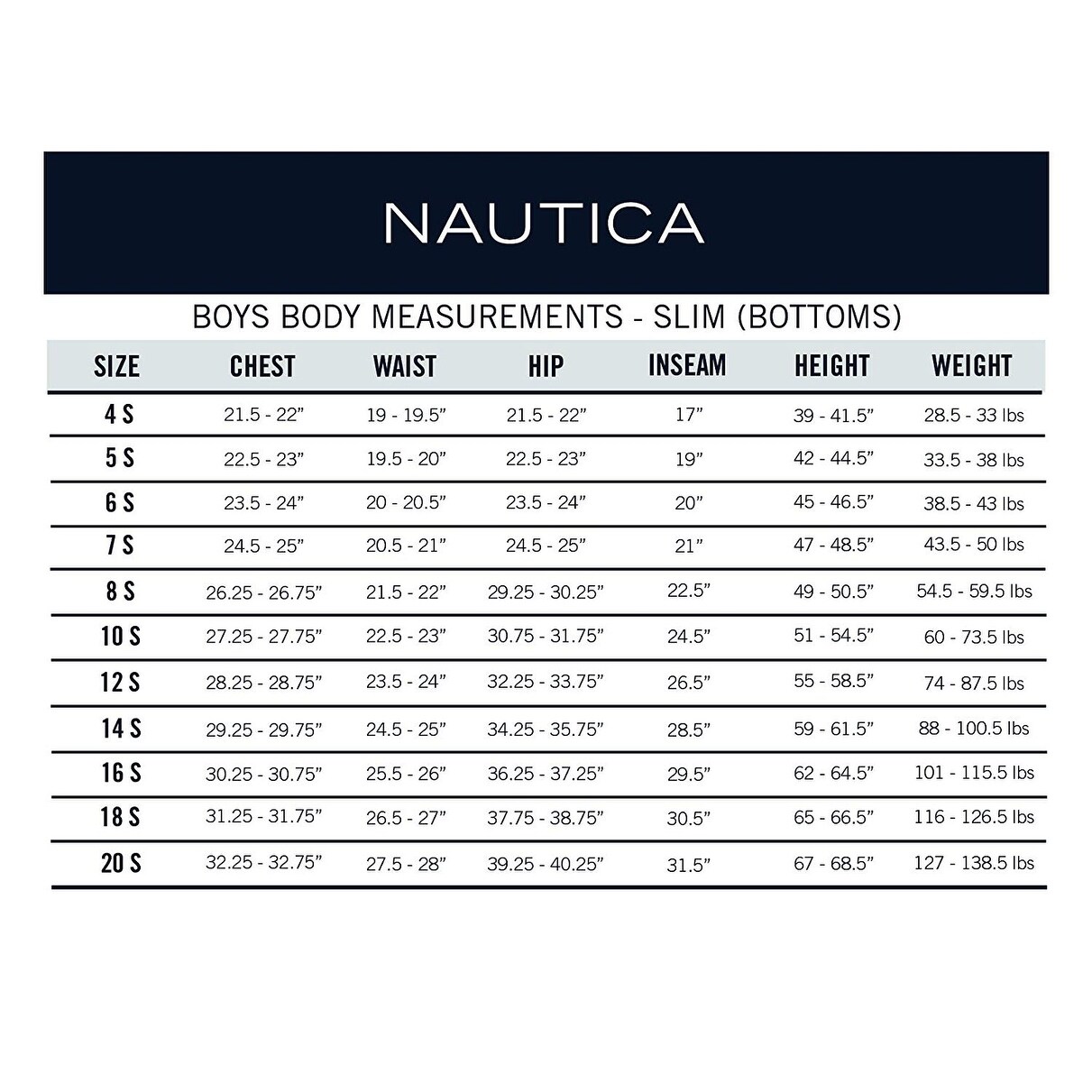 boys size 20 husky pants