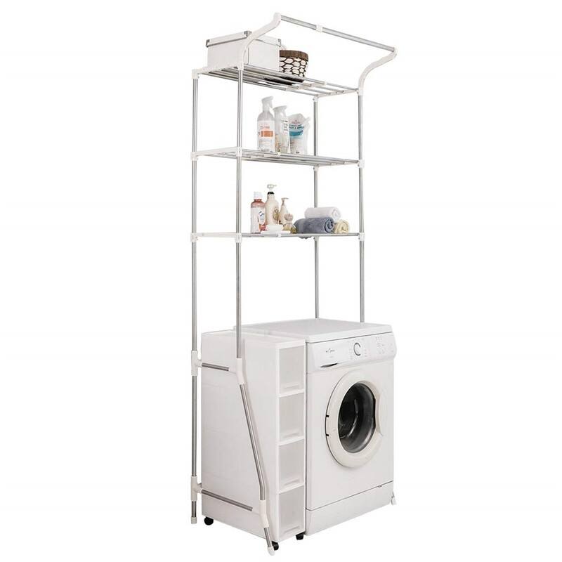 Laundry Room Shelf Over Washing Machine - 19.49"D x 22.83"W x 82.67"H