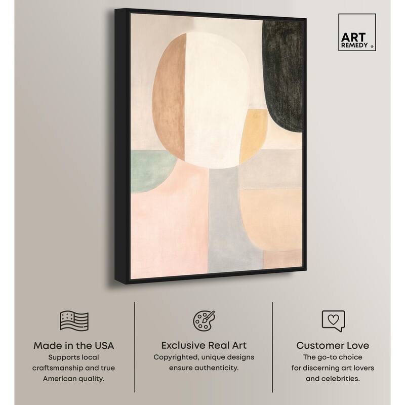 Soft Cubism I Canvas by Art Remedy